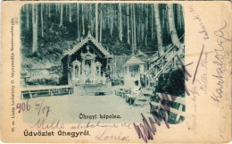 T2/T3 1906 Óhegy, Staré Hory (Besztercebánya, Banská Bystrica); Kápolna. Lechnitzky O. 15. / Chapel (EK) - Ohne Zuordnung