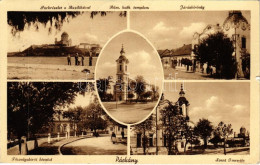 T2/T3 1939 Párkány, Stúrovo; Park és Bazilika, Római Katolikus Templom, Főszolgabírói Hivatal, Járásbíróság, Szent Imre  - Non Classés