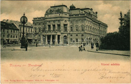 T2/T3 1900 Pozsony, Pressburg, Bratislava; Városi Színház / Theatre (EK) - Ohne Zuordnung