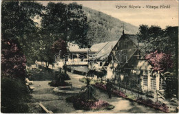 T2/T3 1924 Vihnye, Vihnyefürdő, Kúpele Vyhne; Gyógyfürdő, Szökőkút / Spa, Bath, Fountain (EK) - Unclassified