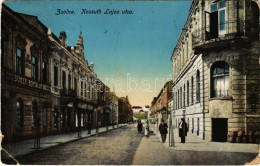T4 1918 Zsolna, Zilina; Kossuth Lajos Utca, Scheer Bertalan és Társa üzlete / Street View, Shops (EM) - Unclassified