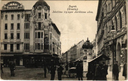 T2/T3 1908 Zagreb, Zágráb; Jelacicev Trg Ugao Jurisiceve Ulice / Street View, Square, Market, Shops (EK) - Sin Clasificación