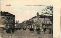 * T2/T3 1908 Szabadka, Subotica; Batthyány Utca, Szentháromság Szobor, üzletek. Lipsitz Kiadása / Street View, Holy Trin - Non Classificati