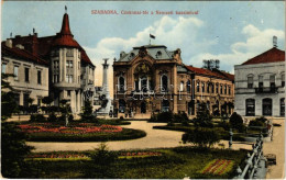 T2/T3 1915 Szabadka, Subotica; Csokonai Tér, Nemzeti Kaszinó, Honvéd Emlékmű. Vig Zsigmond Sándor Kiadása / Square, Casi - Unclassified