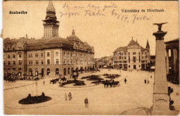 T3 1920 Szabadka, Subotica; Városháza és Hitelbank. Vasúti Levelezőlapárusítás 2954. / Town Hall, Bank (EB) - Sin Clasificación