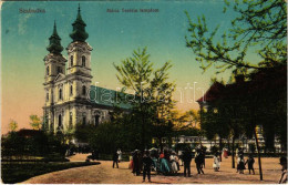 T2/T3 1918 Szabadka, Subotica; Mária Terézia Templom. Vasúti Levelezőlapárusítás 50. Sz. 1916. / Church (EK) - Ohne Zuordnung