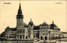 T2 1913 Szabadka, Subotica; Városháza, Taussig Vilmos üzlete / Town Hall, Shop - Non Classés