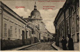 * T2 Újvidék, Novi Sad; Kenyér Utca. J. Singer Kiadása / Brod-Gasse / Street View - Ohne Zuordnung