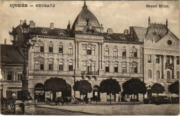 T2/T3 1908 Újvidék, Novi Sad; Grand Hotel Mayer Szálloda, Sörcsarnok, Koch János üzlete / Hotel, Beer Hall, Shops (EK) - Unclassified