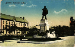 T2/T3 1915 Zombor, Sombor; Schweidel Szobor. Kaufmann Emil Kiadása / Statue, Monument (EK) - Ohne Zuordnung