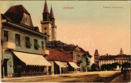 T2/T3 1914 Zombor, Sombor; Kossuth Lajos Utca, üzletek. Schőn Kiadása / Street View, Shops (EK) - Ohne Zuordnung