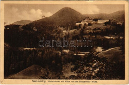 T2/T3 1912 Semmering, Südbahnhotel Mit Villen Von Der Doppelreiter Warte (tiny Tear) - Ohne Zuordnung