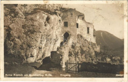 ** T3 Semmering, Ruine Klamm, Eingang / Castle Ruins, Entrance (fl) - Unclassified