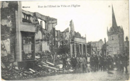 ** T2/T3 Herve, Rue De L'Hotel De Ville Et L'Eglise / WWI Ruins (EK) - Non Classés