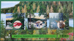 Finnland 2010 3v Selbstklebende Tiermarken Mit Blindenschrift Mi B61 - Unused Stamps