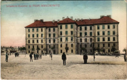 T2/T3 1912 Praha, Prague, Prag; Infanterie-Kaserne In Prag-Wrschowitz / K.u.K. Military Infantry Barracks In Vrsovice (E - Non Classés
