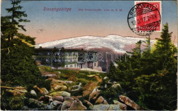 T3 1927 Spindleruv Mlyn, Spindelmühle, Spindlermühle; Riesengebirge, Die Peterbaude / Petrova Bouda / Mountain, Tourist  - Ohne Zuordnung