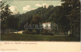 T2/T3 1910 Teplice Nad Becvou, Teplitz Bei Mährisch Weisskirchen; Spa, Hotel. Verlag J. Kubin (EK) - Unclassified