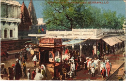 ** T2/T3 Varanasi, Benares; Bisharnat / Street View, Market, Indian Folklore. "Vino Di China Ferruginoso Serravallo" Ser - Non Classificati