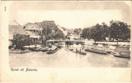 ** T2/T3 Jakarta, Batavia; Bridge, Boats (fl) - Non Classificati