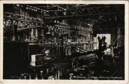 * T3 1931 Dortmund, Vereinigte Stahlwerke, Martinwerk / Steel Works, Factory, Interior With Workers And Machines. Herman - Non Classés