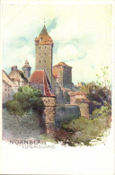 ** T1 Nürnberg, Luginsland / Castle, Tower, Artist Signed - Unclassified