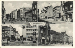 T2 1957 Oberhausen, Sterkrade, Steinbrinkstraße, Bahnhofstraße, Löwen Apotheke, Kreuzung Steinbrinkstr./Bahnhofstr., Bra - Ohne Zuordnung