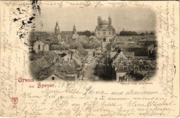 T3 1897 (Vorläufer!) Speyer, Vom Altpoertel / General View, Cathedral (small Tear) - Ohne Zuordnung