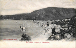 ** T1/T2 Alassio, Panorama, Coast, Sailboats - Unclassified