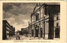 ** T4 Bologna, Piazza Di S. Pietro E Chiesa Metropolitana (1761), Bologna Antica / Square, Church. Ed. G. Mengoli 3-a (E - Non Classés