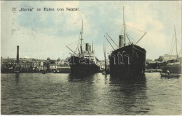 T2/T3 1912 Napoli, Naples, Neapel; D. "Berlin" Im Hafen. Norddeutscher Lloyd / German Ocean Liner Steamship, Port - Sin Clasificación