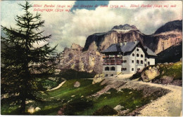 ** T2/T3 Passo Pordoi, Pordoijoch (Südtirol); Hotel Pordoi Col Gruppo Di Sella / Hotel, Mountains. Joh. F. Amonn - Non Classificati