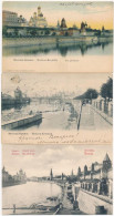 **, * Moscow, Moscou; - 3 Db RÉGI Orosz Város Képeslap / 3 Pre-1945 Russian Town-view Postcards - Non Classés