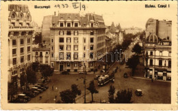 T2/T3 1933 Bucharest, Bukarest, Bucuresti, Bucuresci; Bulevardul Carol I., Farmacie Droguerie / Street View, Automobiles - Non Classés