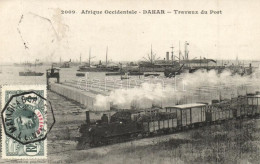 * T2 Dakar, Travaux De Port / Port Works With Locomotive - Unclassified