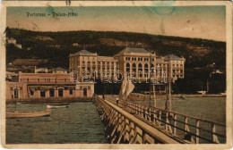 T2/T3 1912 Portoroz, Portorose (Piran, Pirano); Palace Hotel / Hotel, Boats, Shore (fl) - Non Classés