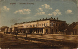 T2/T3 Brody, Dworzec Kolejowy / Railway Station, Train (small Tear) - Non Classés
