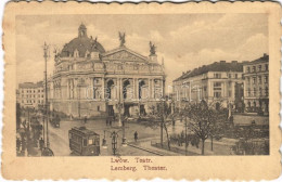 T2/T3 Lviv, Lwów, Lemberg; Teatr / Theater / Theatre, Tram (EK) - Unclassified