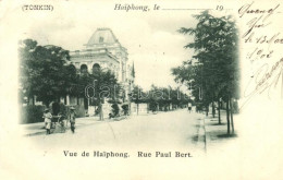 T2/T3 1902 Haiphong (Tonkin), Rue Paul Bert / Street View (EK) - Non Classificati