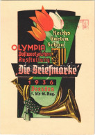 * T2 1936 Reichsgartenschau Olympia Postwertzeichen Ausstellung "Die Briefmarke" Dresden 1. Bis 16. Aug / German Olympia - Non Classés