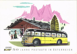 * T2/T3 1907-1957 50 Jahre Postauto In Österreich / 50th Anniversary Of The Post Automobile In Austria, Post Bus, Advert - Unclassified