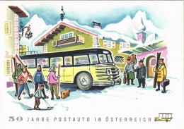 * T2 1907-1957 50 Jahre Postauto In Österreich / 50th Anniversary Of The Post Automobile In Austria, Post Bus, Advertisi - Non Classificati