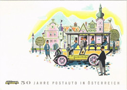 * T2 1907-1957 50 Jahre Postauto In Österreich / 50th Anniversary Of The Post Automobile In Austria, Advertising Art Pos - Non Classificati