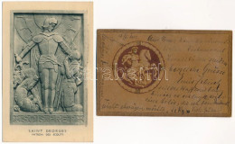 2 Db RÉGI Szent György A Cserkészek Védőszentje Képeslap / 2 Pre- 1945 Saint George, Patron Saint Of Scouting Postcards - Unclassified