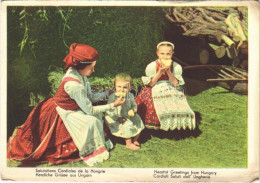 ** T2/T3 Herzliche Grüsse Aus Ungarn / Magyar Folklór. MEFHOSZ Kiadása / Hungarian Folklore (EK) - Ohne Zuordnung