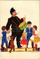 T4 1939 Magyar Folklór Művészlap / Hungarian Folklore Art Postcard S: Morvay Klári (vágott / Cut) - Non Classés