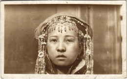 T3 1923 Kínai Fejdíszes Lány, Folklór / Chinese Folklor, Photo (EB) - Non Classés