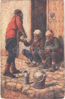 T3 1916 Gruss Aus Bosnien Und Hercegovina. Bosnian Folklore Art Postcard S: Bozzarich (kopott Sarkak / Worn Corners) - Unclassified