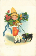 T2/T3 1931 Children Art Postcard, Dog. G.G.K. No. 1395. (EK) - Non Classés