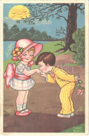 T3/T4 1930 Romantic Couple. Children Art Postcard. Amag 0336. S: Margret Boriss (fa) - Unclassified